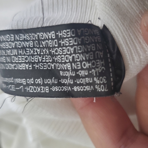 Zara Knit Cardigan Sweater Size Medium in white - Picture 10 of 11